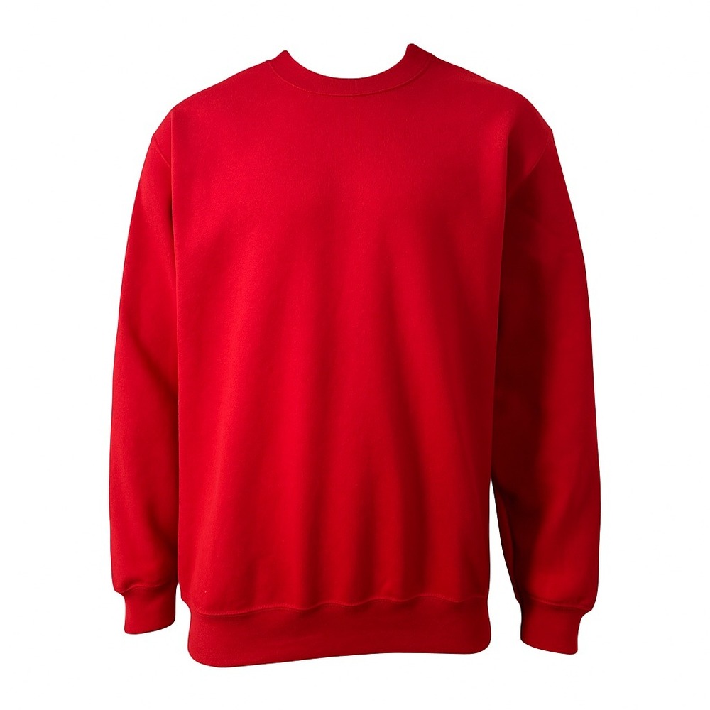 Plain Red Sweatshirt XL Crewneck Pullover Streetwear Soft Cozycore Graphic Ready